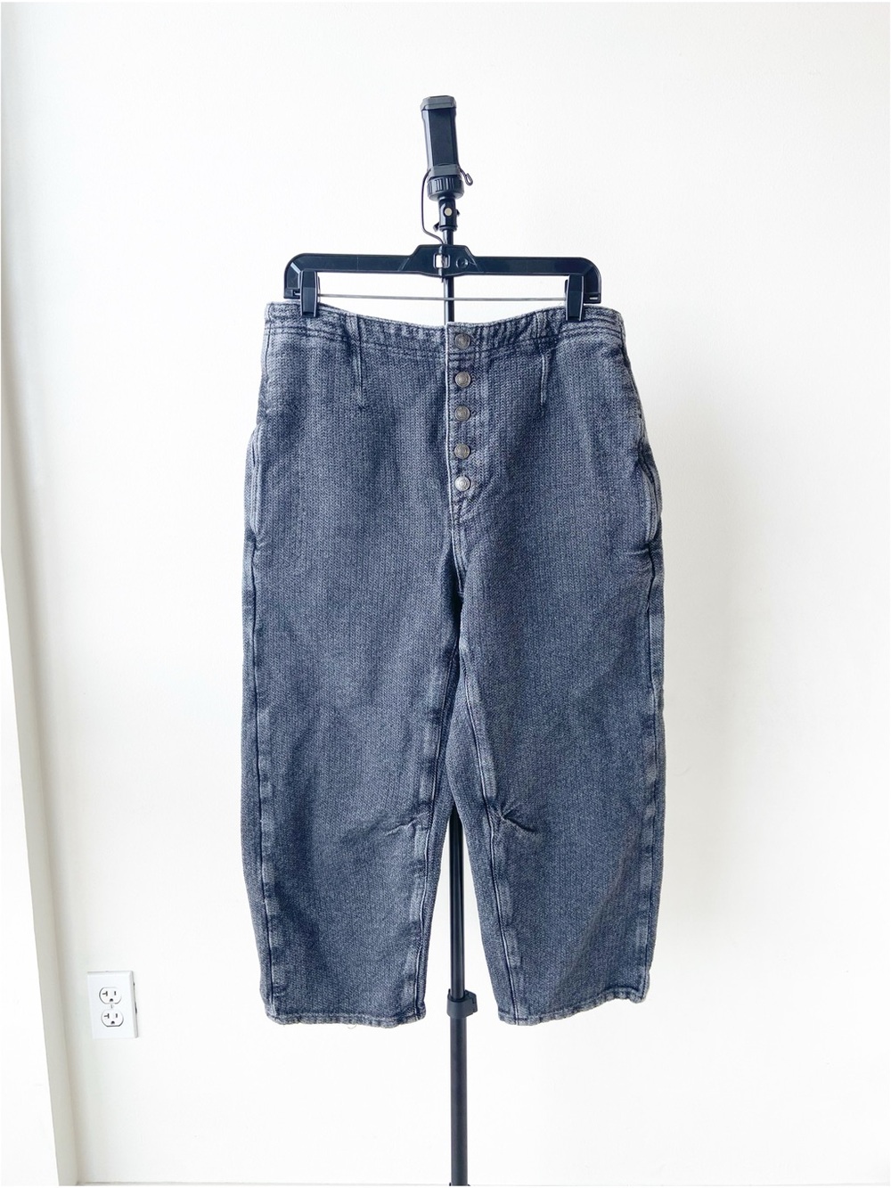 We The Free Gray Washed Pants- Button Fly- Size 30